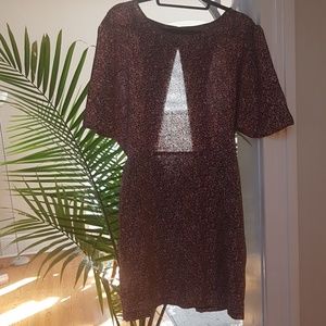 Pink patterned dress BCBG